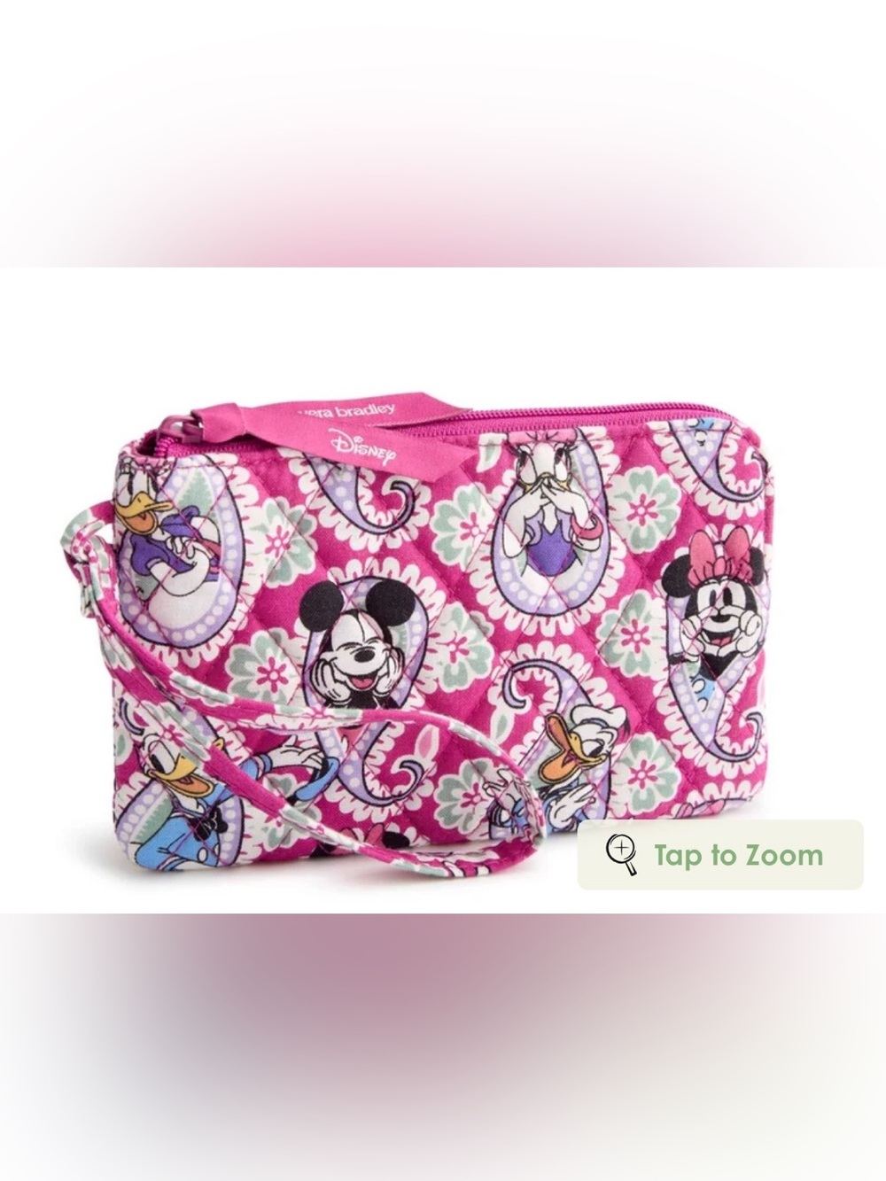 Vera Bradley Disney zip wristlet
